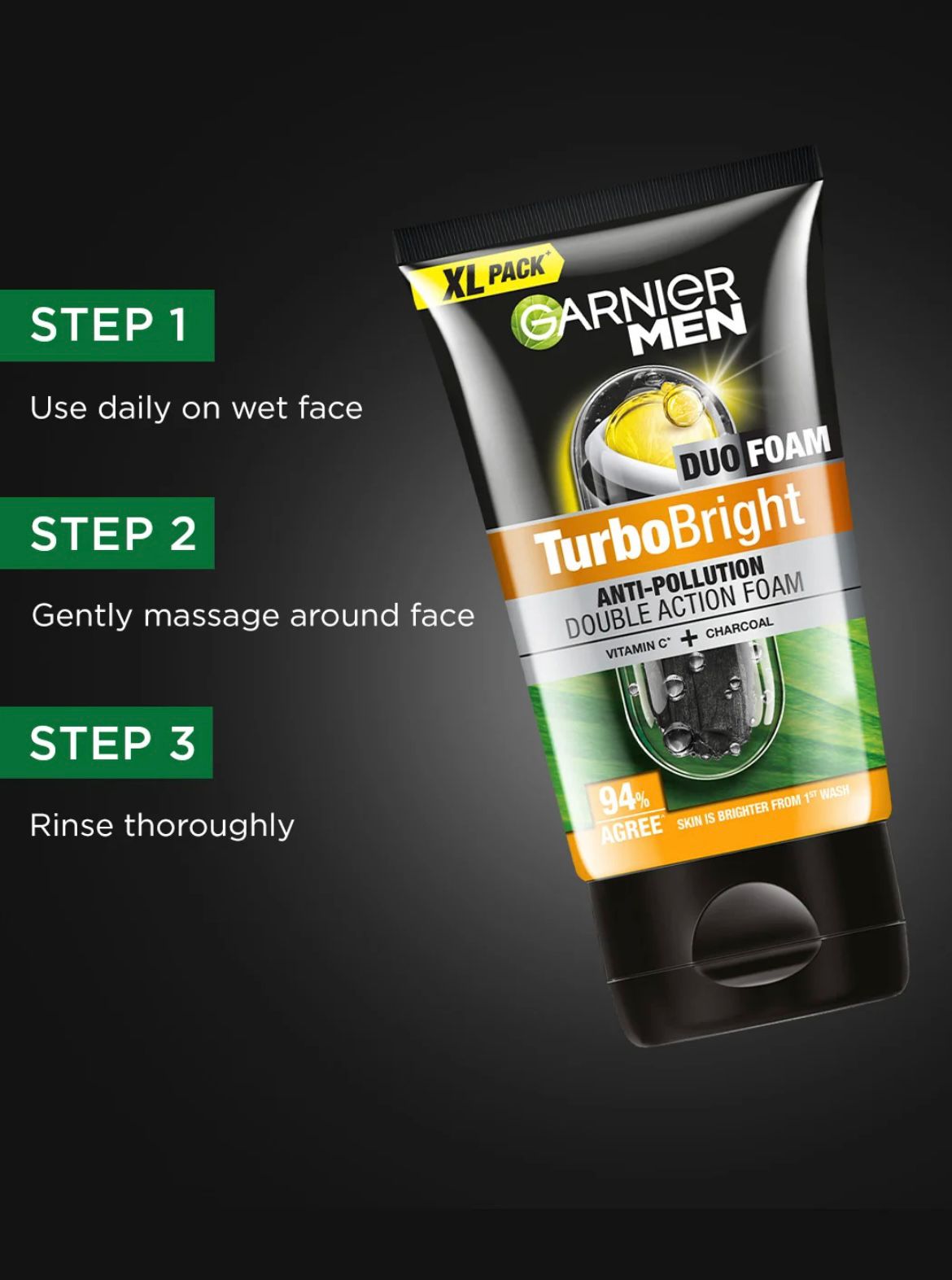 Garnier Men, Face Wash, 100 g - Image 3