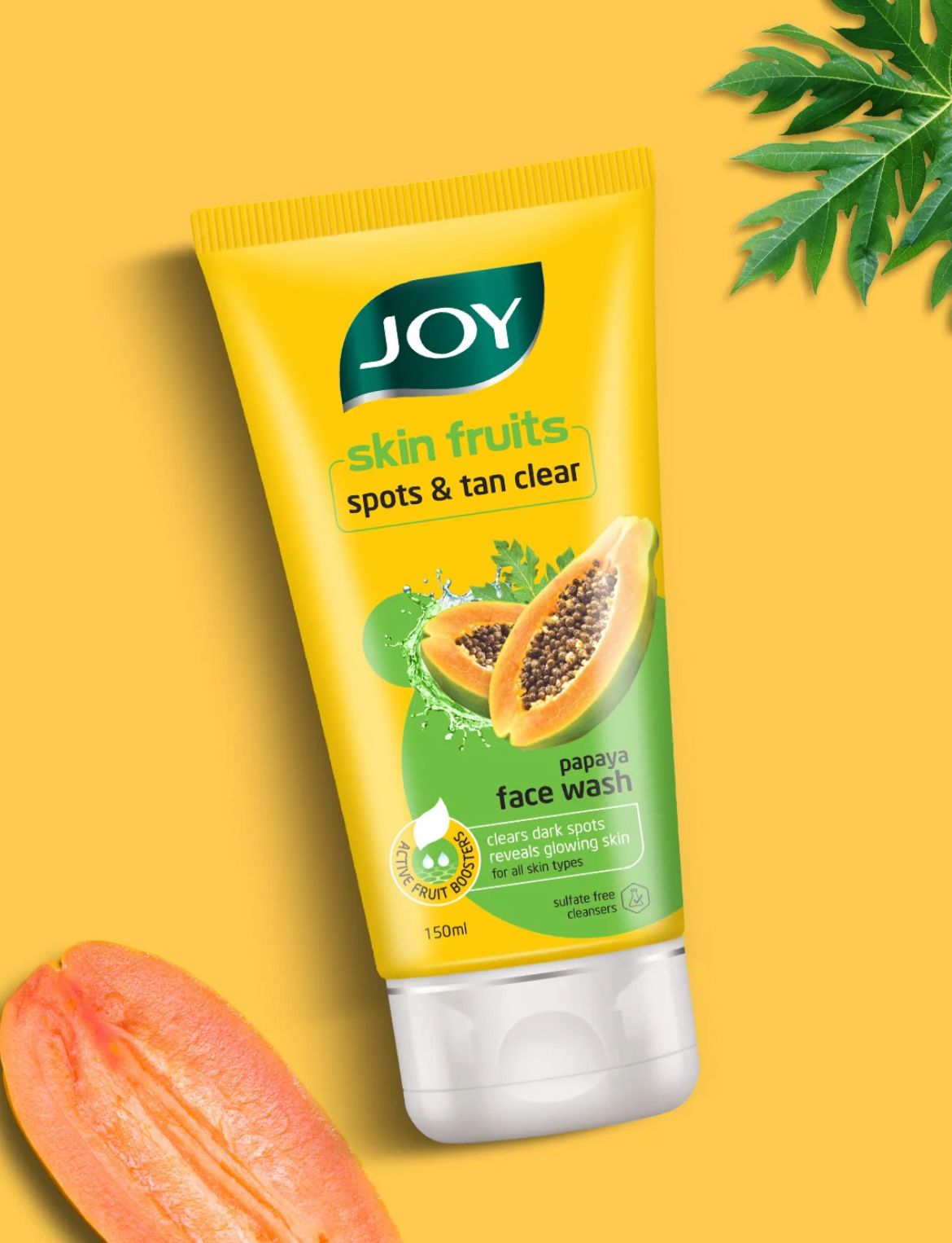 Joy Skin Fruits Spots & Tan Clear Face Wash 150ml x2