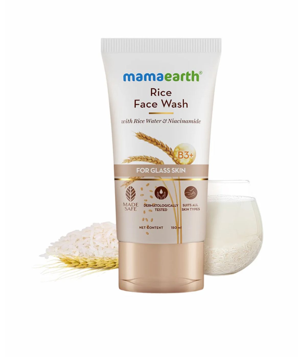 Mamaearth Rice Dewy Bright Face Wash | 100 ml