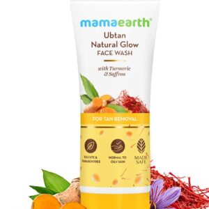 Mamaearth Ubtan Natural Glow Face Wash with Turmeric & Saffron 150 ml