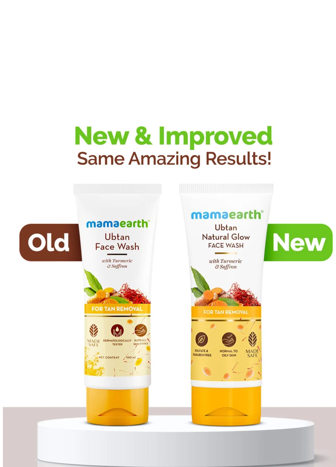 Mamaearth Ubtan Natural Glow Face Wash with Turmeric & Saffron 150 ml - Image 6