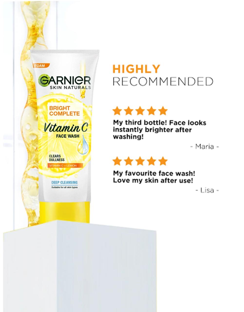 Garnier Bright Complete Vitamin C Skin Brightning Face Serum 7ml - Image 2