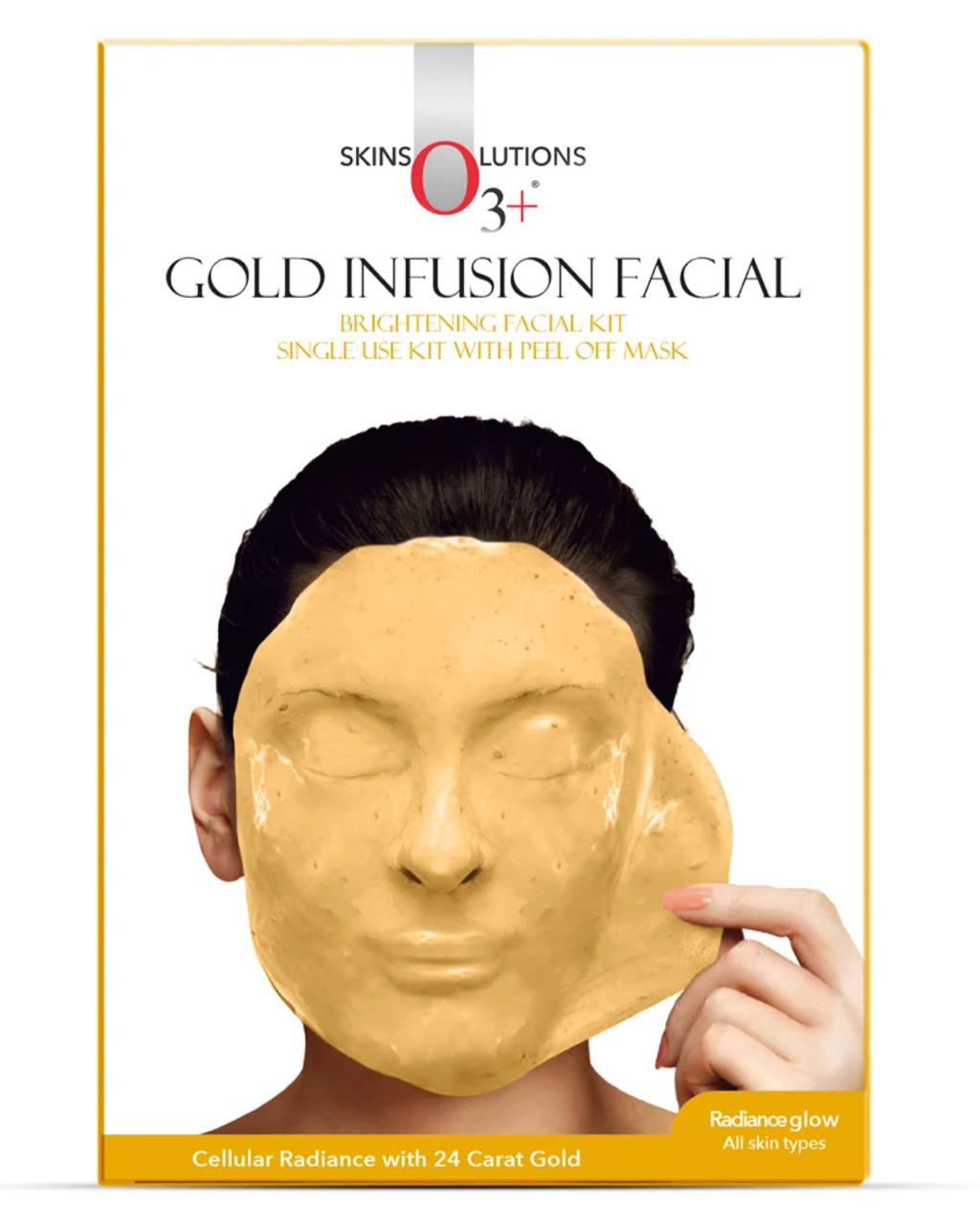 O3+ SkinSolutions Gold Infusion Facial Kit (Single Use) - Image 3