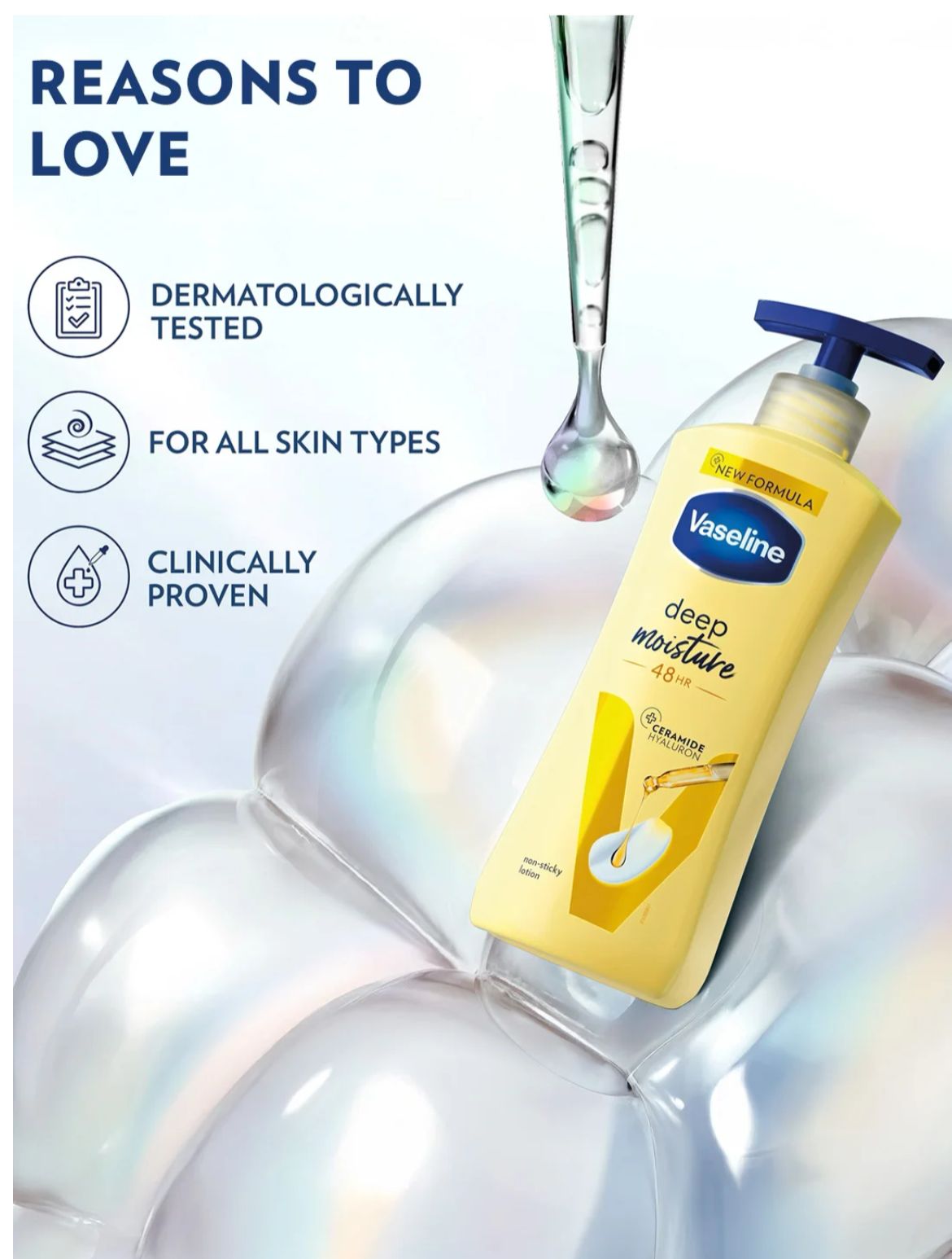 Vaseline Intensive Care Deep Moisture Body Lotion (48H Moisture) - Image 2