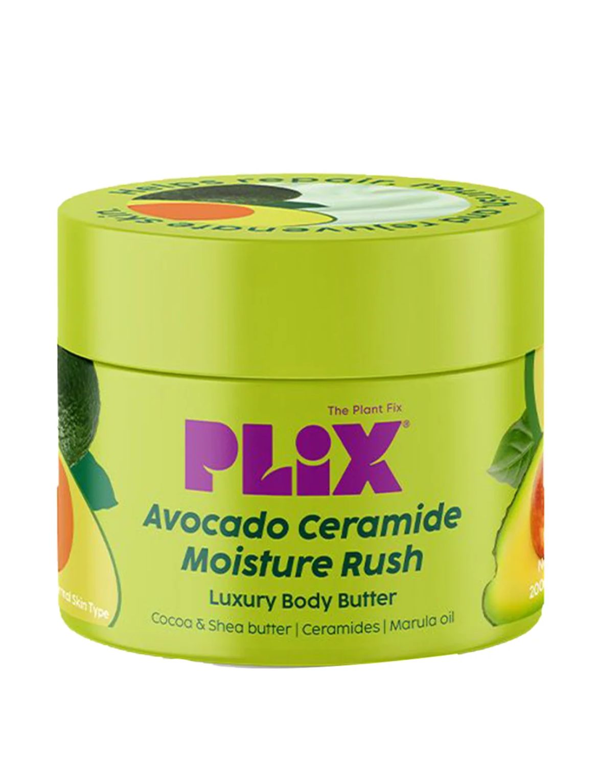 PLIX Avocado Ceramide Moisture Rush Luxury Body Butter, 200g - Image 6