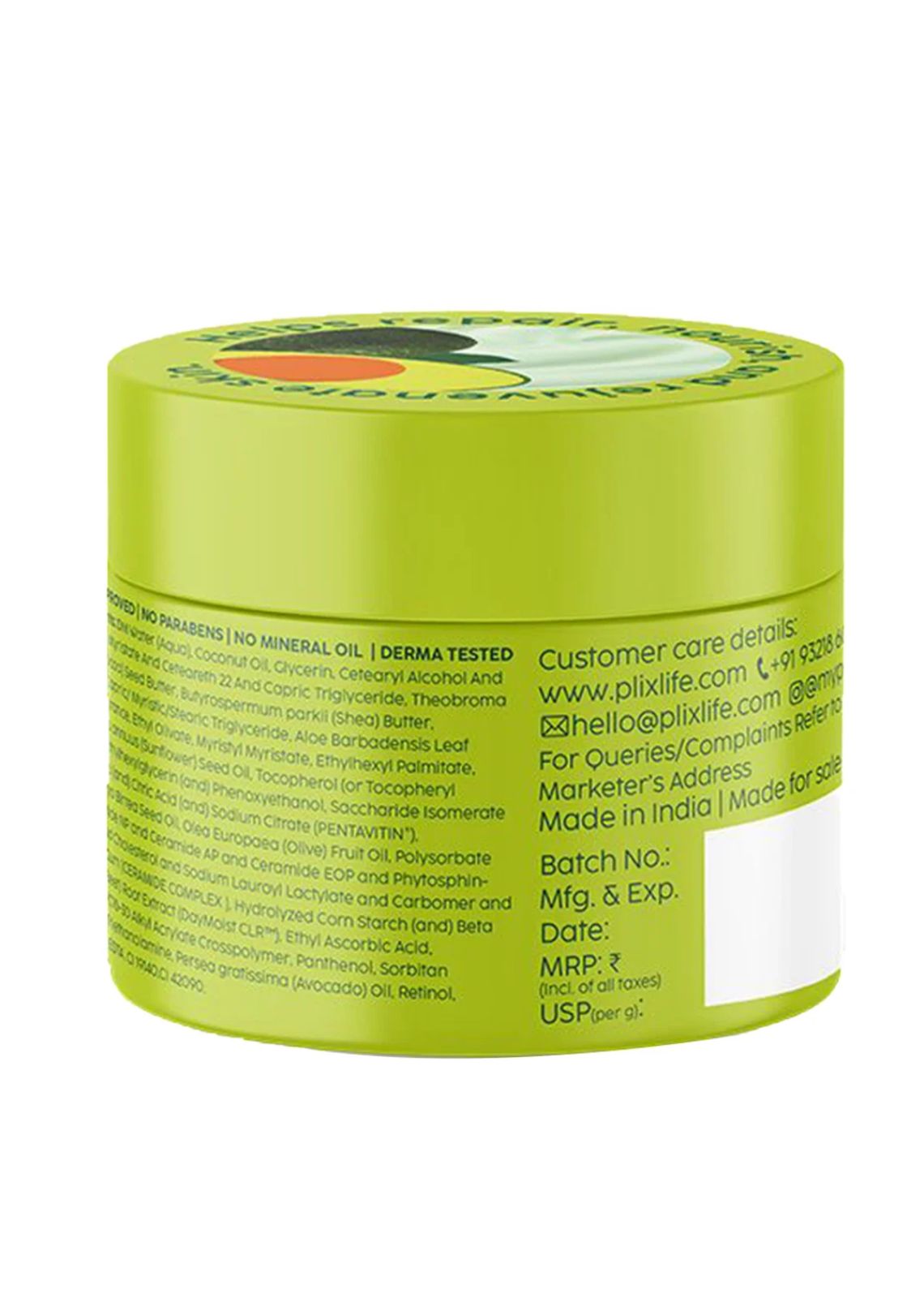 PLIX Avocado Ceramide Moisture Rush Luxury Body Butter, 200g - Image 5