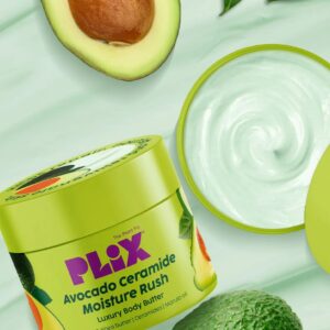 PLIX Avocado Ceramide Moisture Rush Luxury Body Butter, 200g