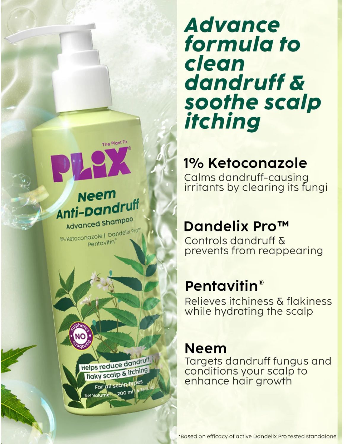 PLIX Neem Anti-Dandruff Advanced Shampoo - Image 5