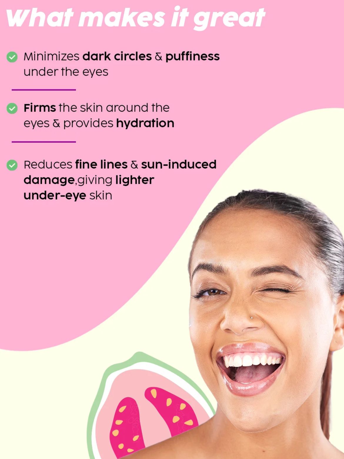 PLIX Guava Fresh Eyes Puddin’ Under Eye Gel - Image 4