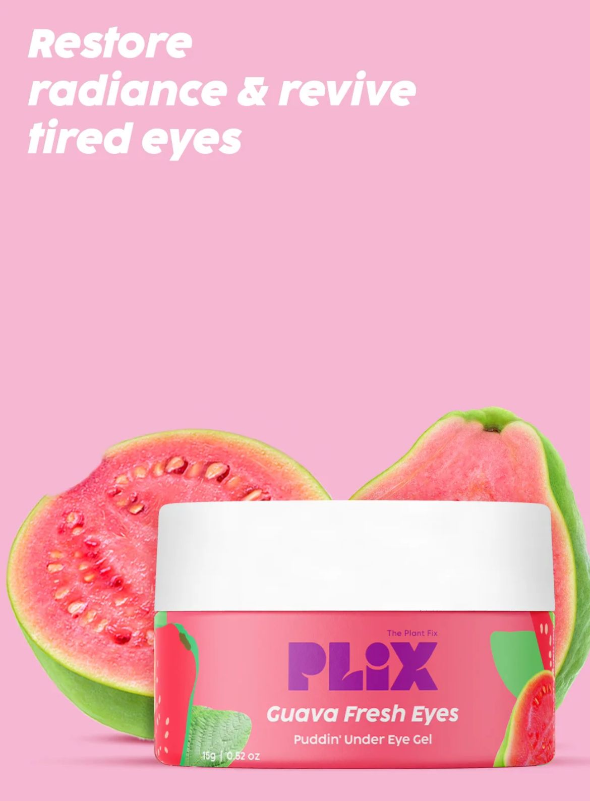 PLIX Guava Fresh Eyes Puddin’ Under Eye Gel - Image 5