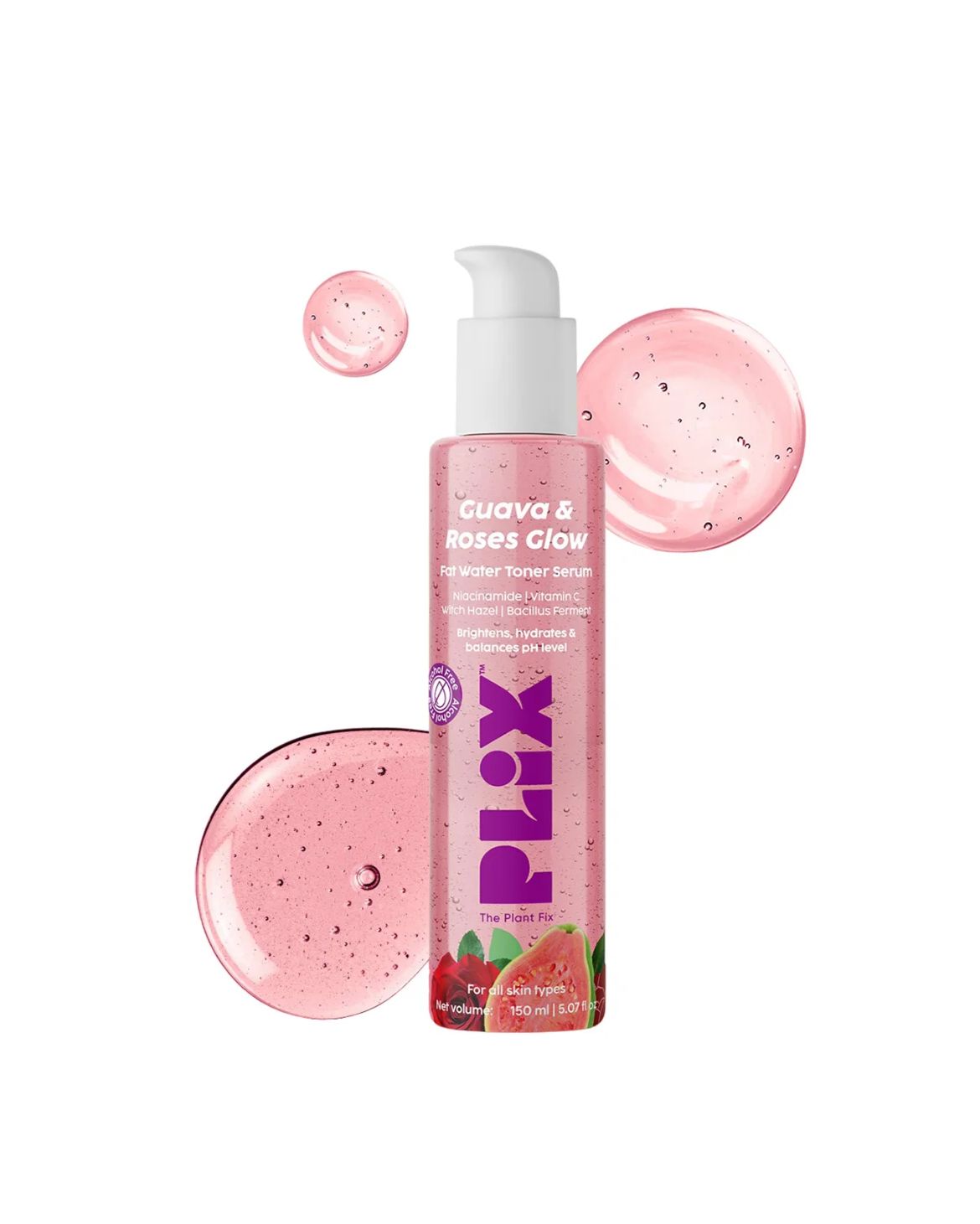 PLIX Guava & Roses Glow Fat Water Toner Serum