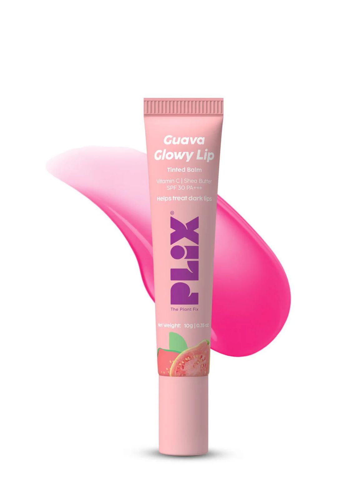 PLIX Guava Glowy Lip Tinted Balm SPF 30 PA+++