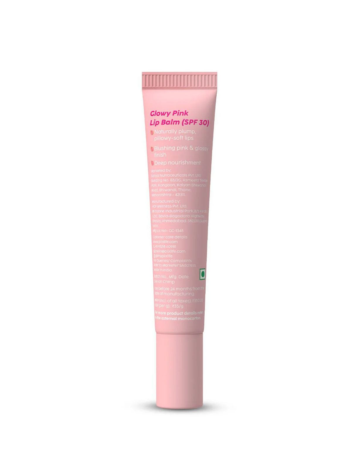 PLIX Guava Glowy Lip Tinted Balm SPF 30 PA+++ - Image 6