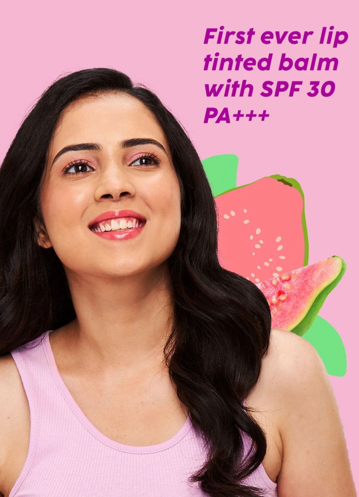 PLIX Guava Glowy Lip Tinted Balm SPF 30 PA+++ - Image 5