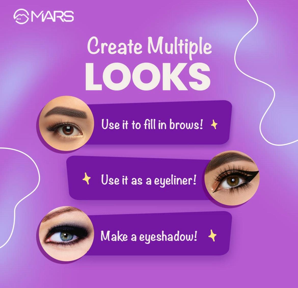 MARS Eyebrow & Gel Eyeliner – Black - Image 6