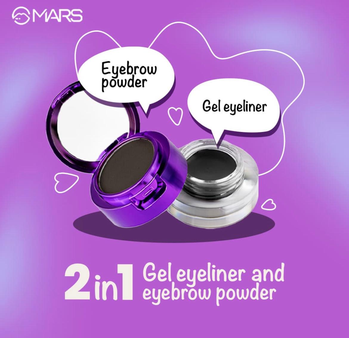 MARS Eyebrow & Gel Eyeliner – Black - Image 5