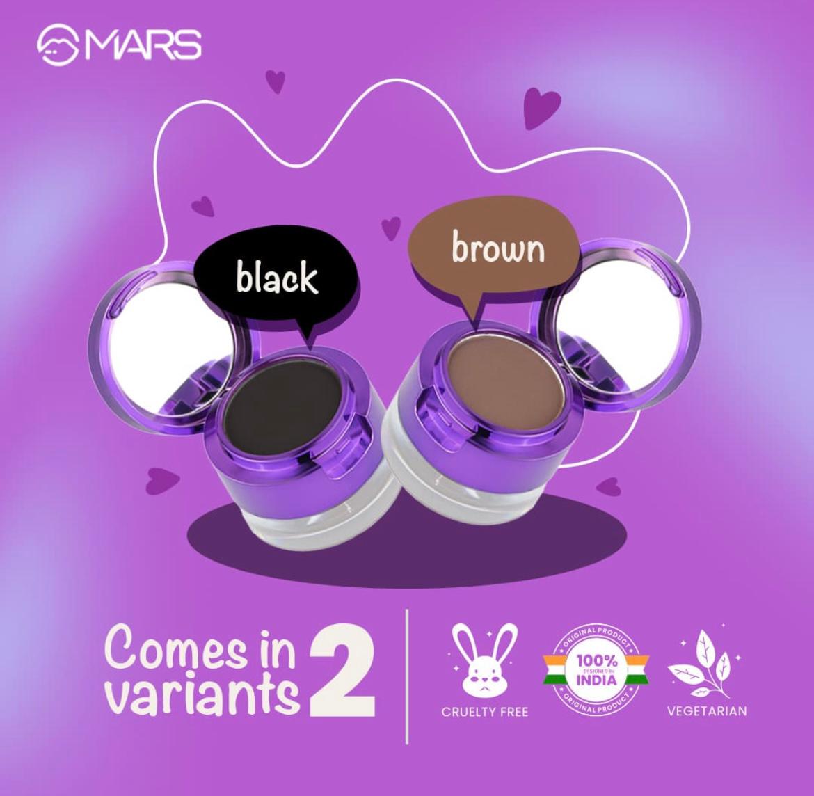 MARS Eyebrow & Gel Eyeliner – Black - Image 3