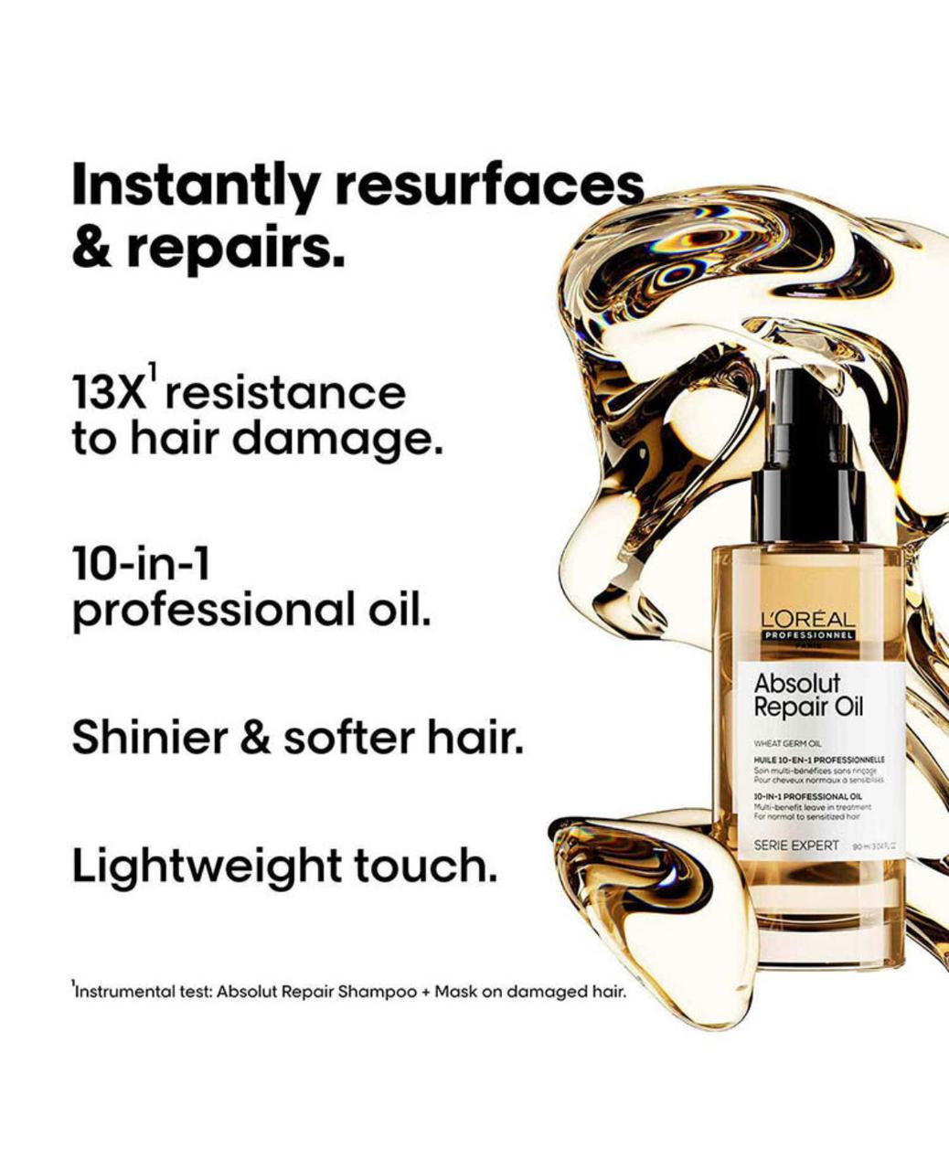 L’Oréal Professionnel Serie Expert Absolut Repair 10-in-1 Repairing Oil - Image 3