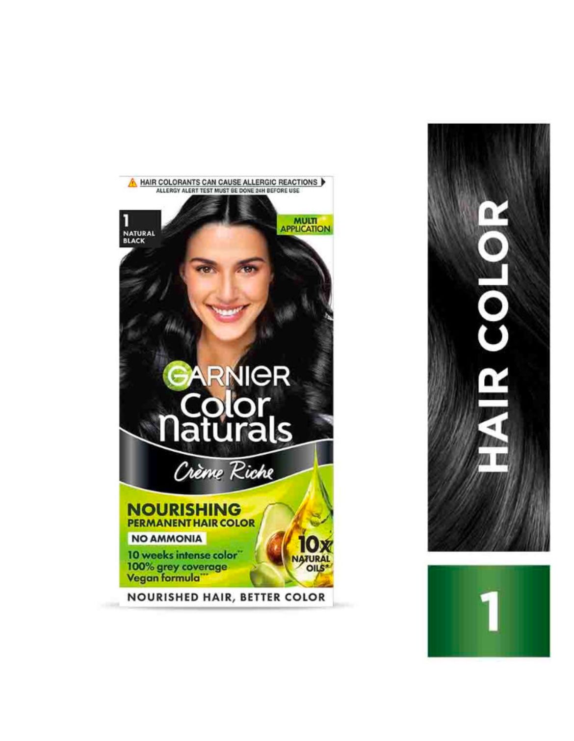 Garnier Color Naturals Crème Riche Hair Color – Shade 1 Natural Black