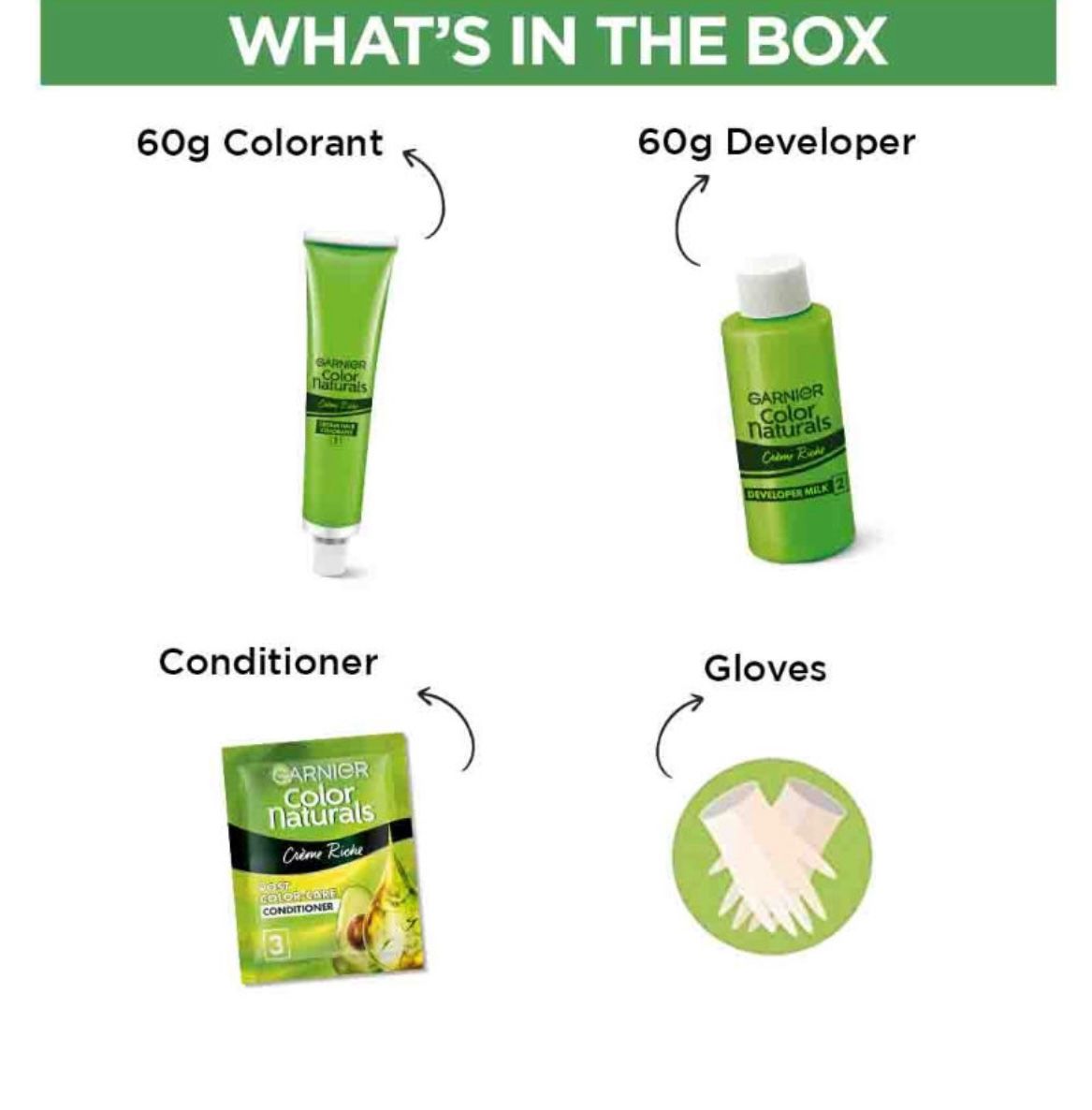 Garnier Color Naturals Crème Riche Hair Color – Shade 1 Natural Black - Image 5