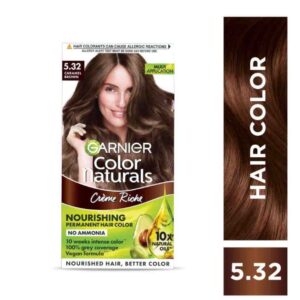 Garnier Color Naturals Crème Riche Hair Color – Shade 5.32 Caramel Brown
