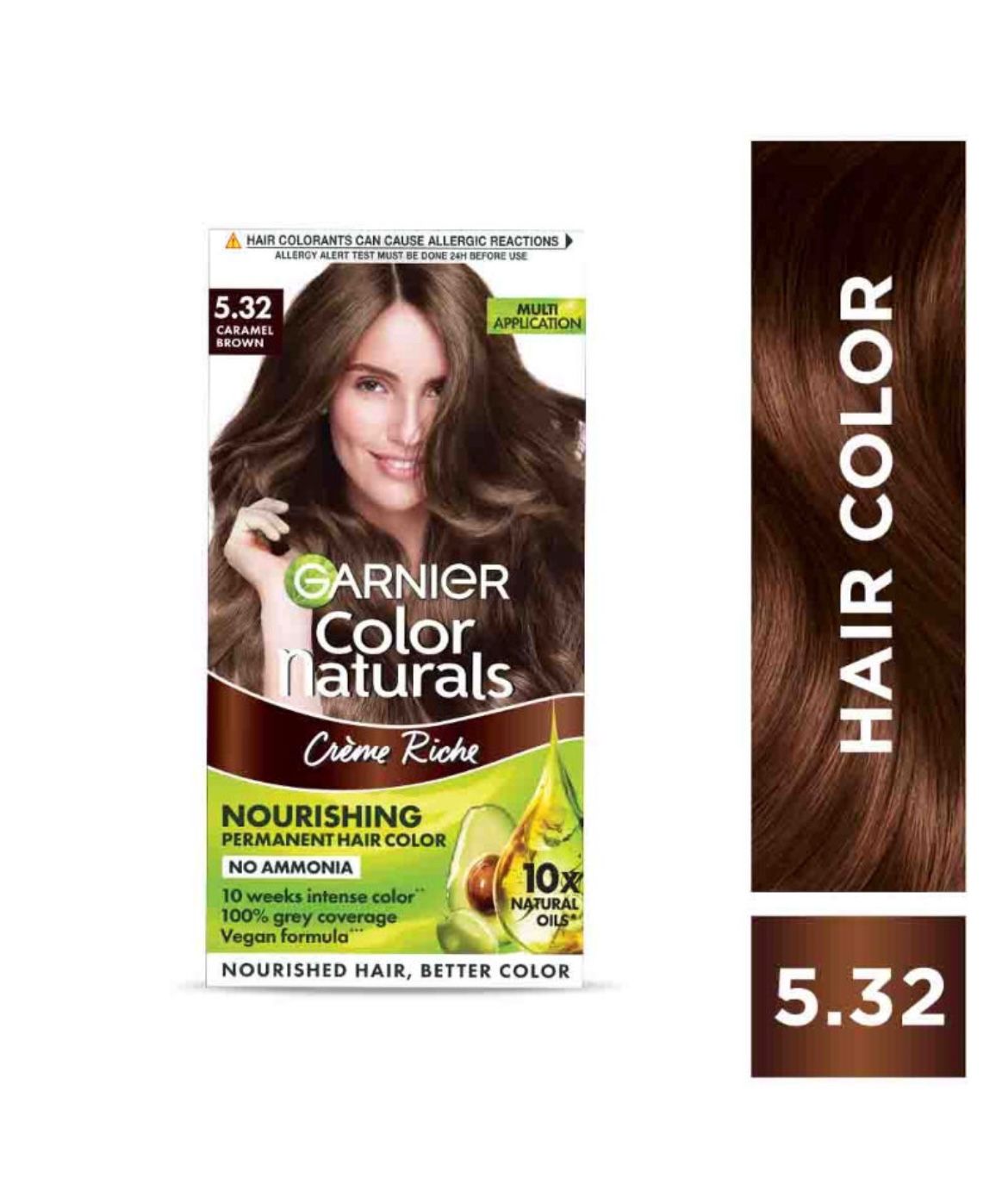 Garnier Color Naturals Crème Riche Hair Color – Shade 5.32 Caramel Brown