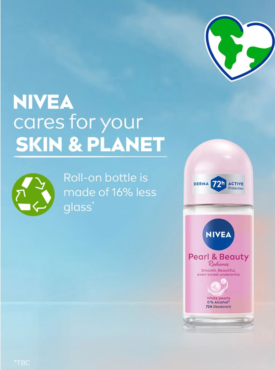 NIVEA Pearl & Beauty Radiance Roll-On Deodorant (72h Protection) - Image 6