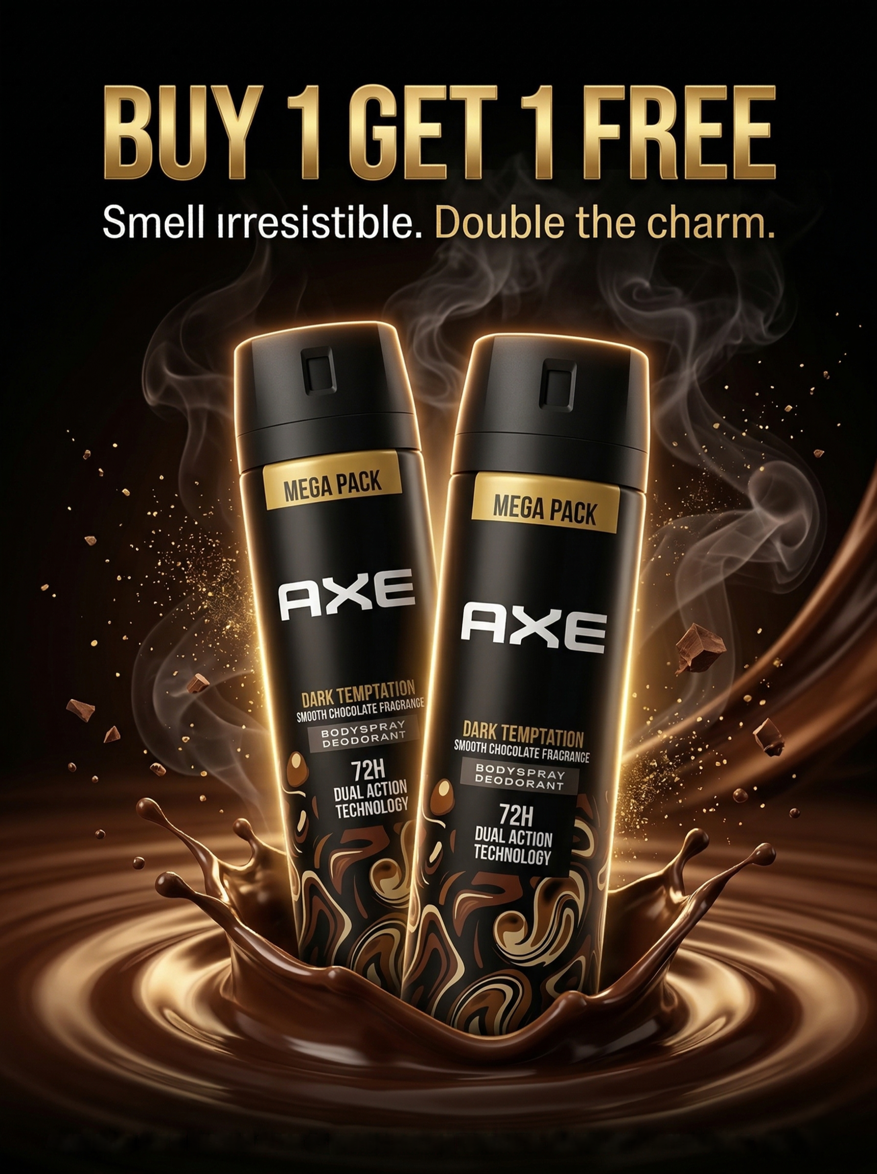 Axe Dark Temptation Deodorant – Buy 1 Get 1 Free